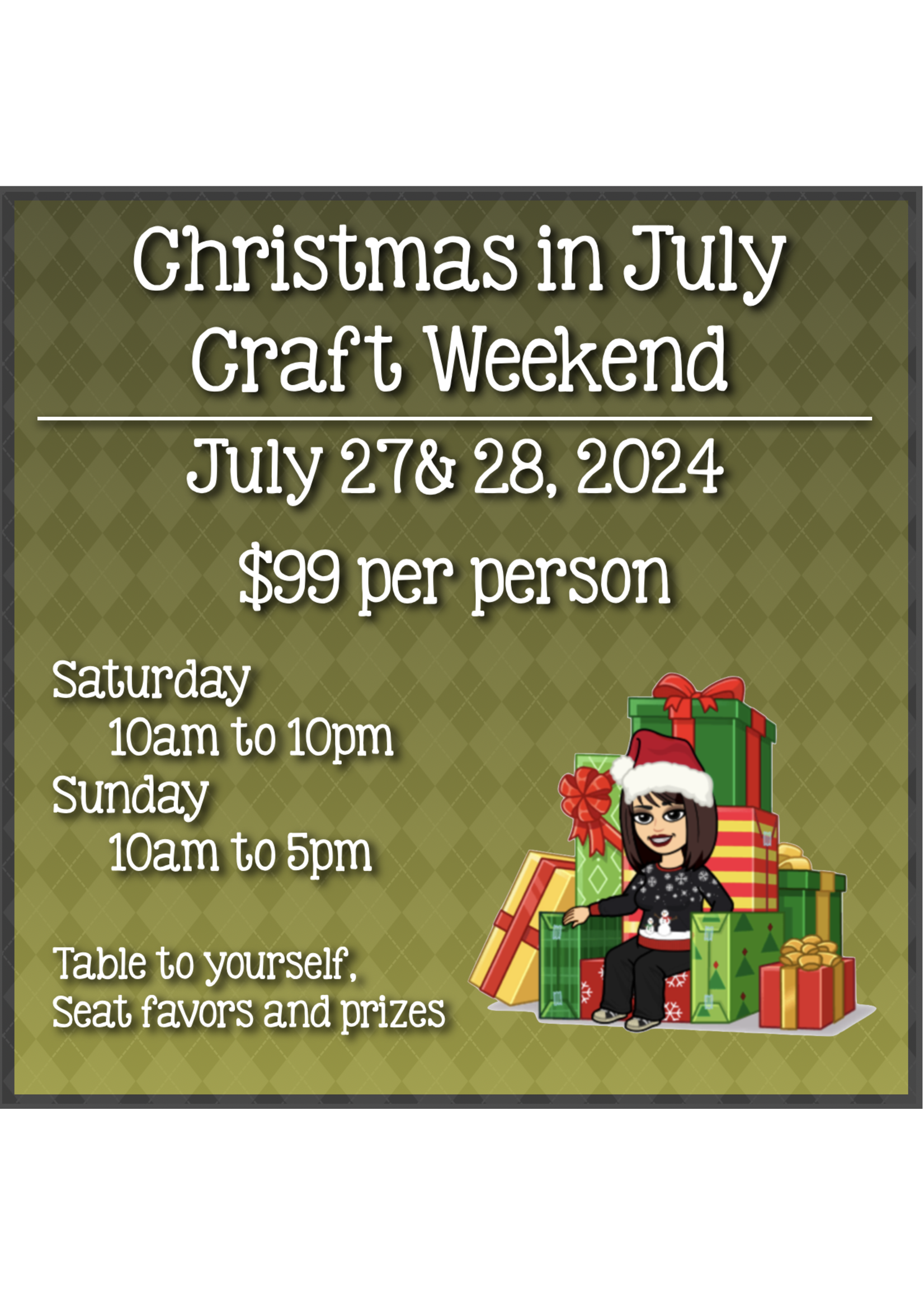 Creative Escape 2024 Christmas in July Crop