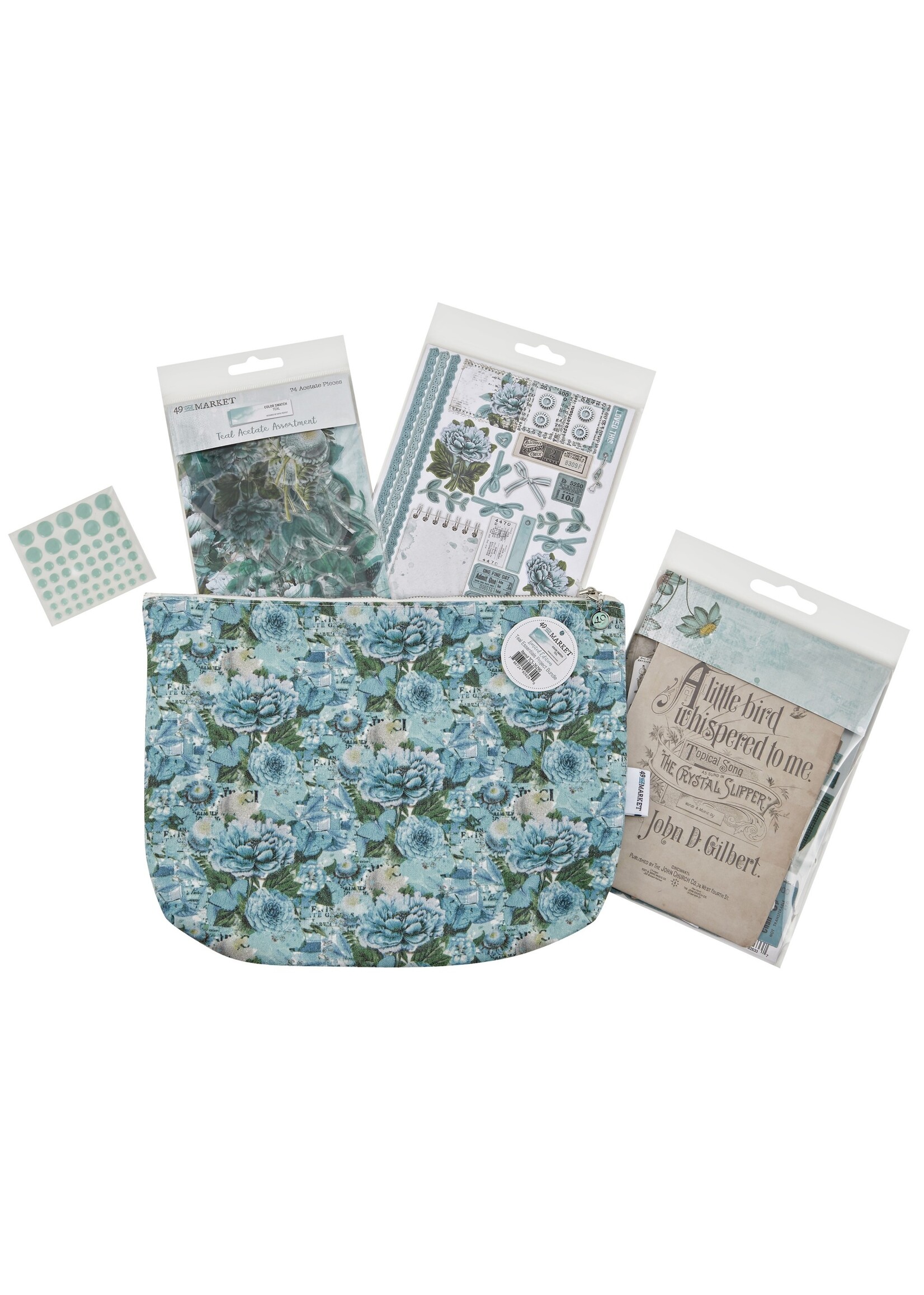 49 and Market Color Swatch: Teal Essentials Project Bundle-