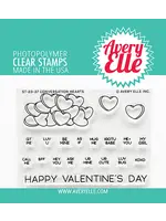 avery elle Conversation Hearts Stamp