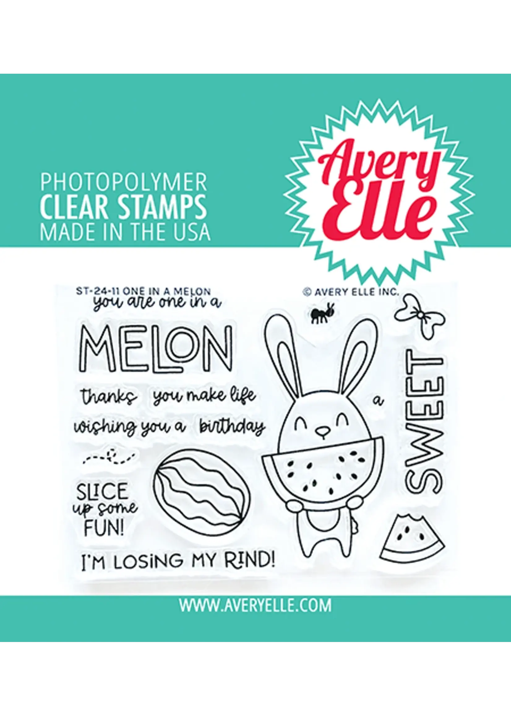 avery elle One in a Melon Stamp