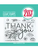 avery elle Thank You Flowers Stamp