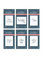 spellbinders I Want It All! Bundle from the Copperplate Everyday Sentiments Collection by Paul Antonio