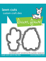 Lawn Fawn sometimes life is prickly stamp & die bundle