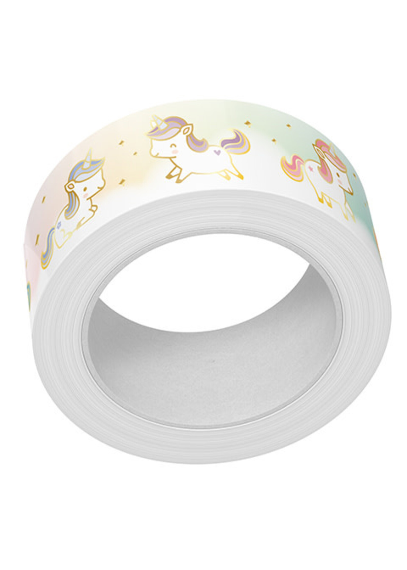 Lawn Fawn unicorn party foiled washi tape