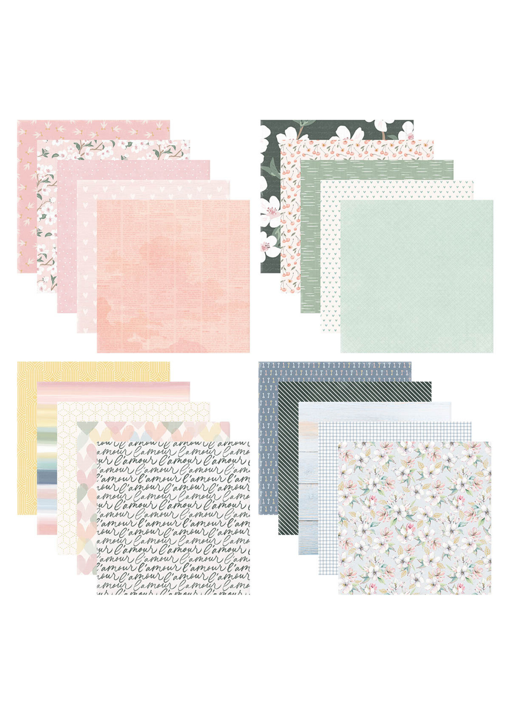 spellbinders Heartfelt 12x12" Designer Paper Pack from Rosie's Studio