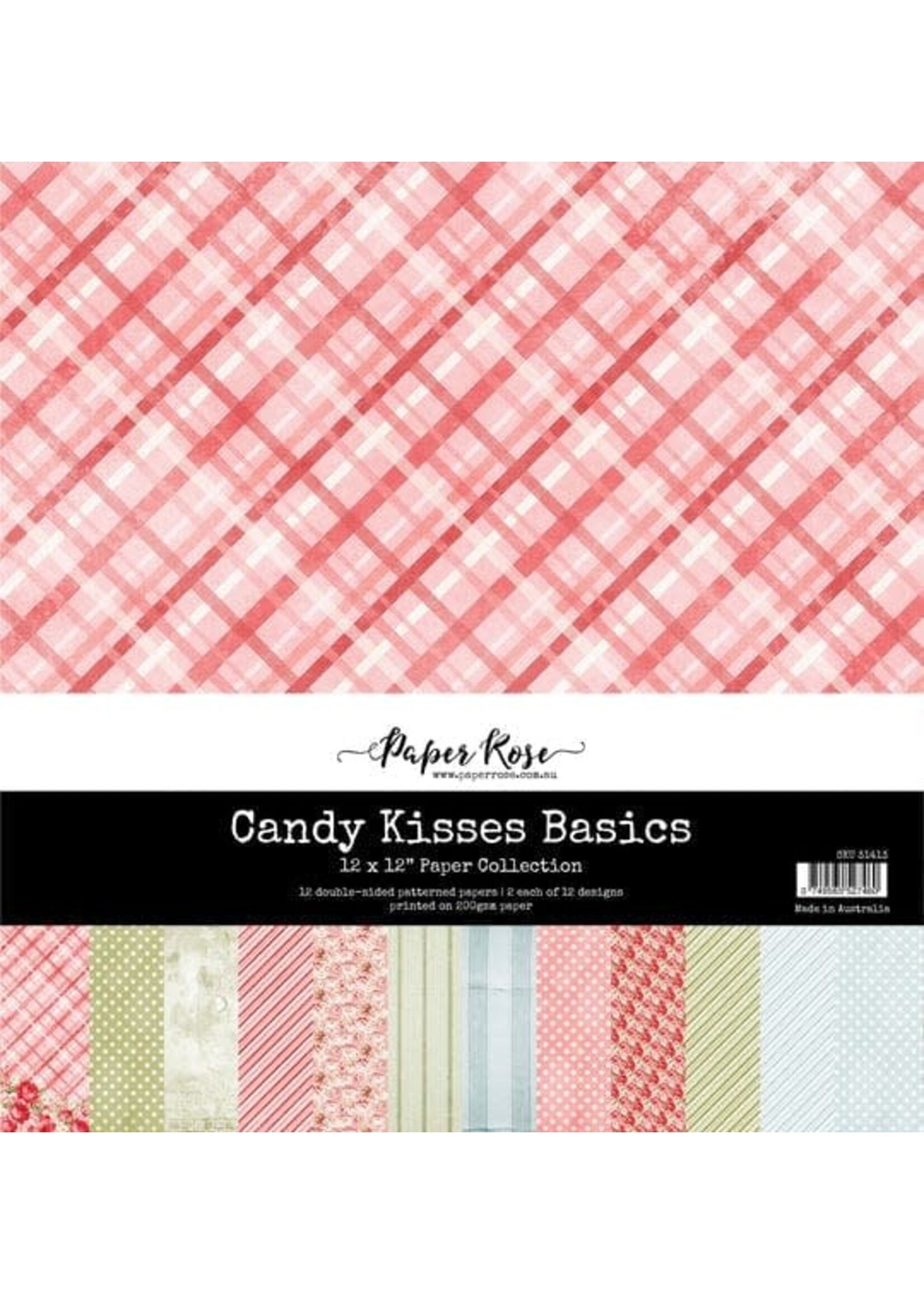 Paper Rose Paper Rose - Candy Kisses Basics 12x12 Paper Collection