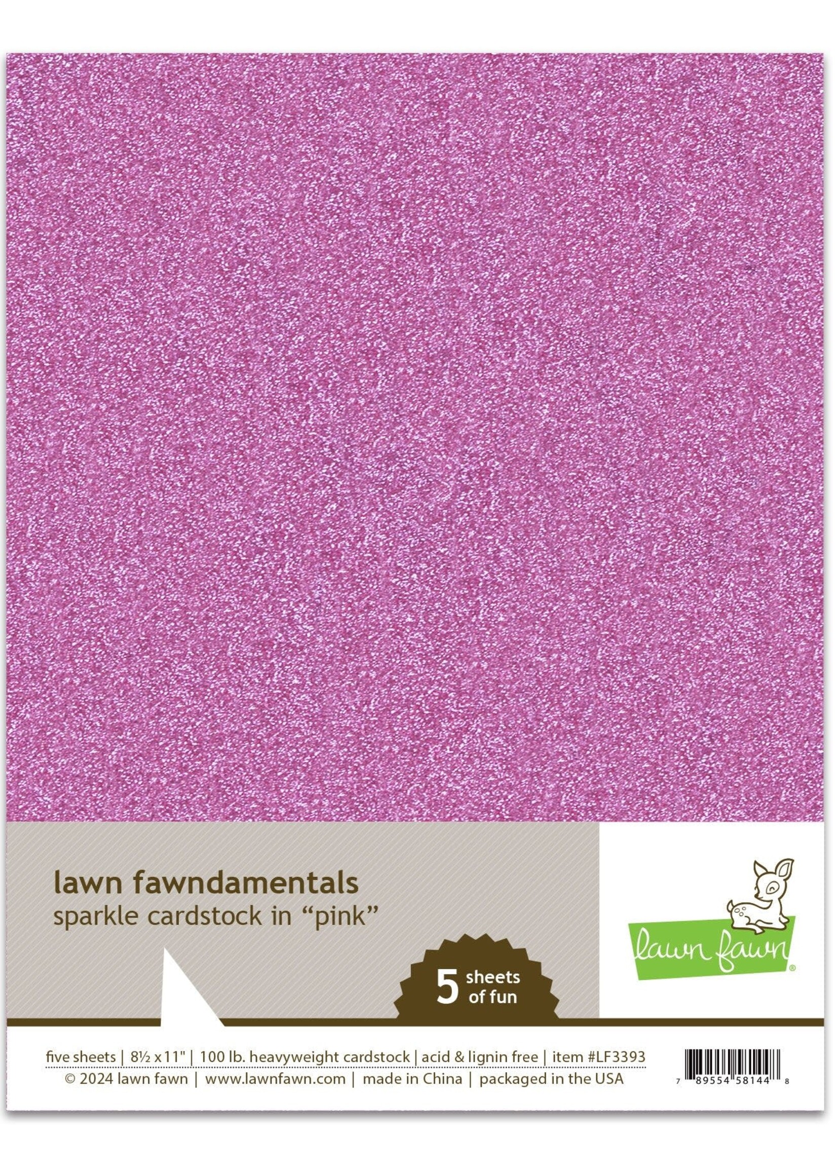 Lawn Fawn Lawn Fawn Pink Sparkle Cardstock