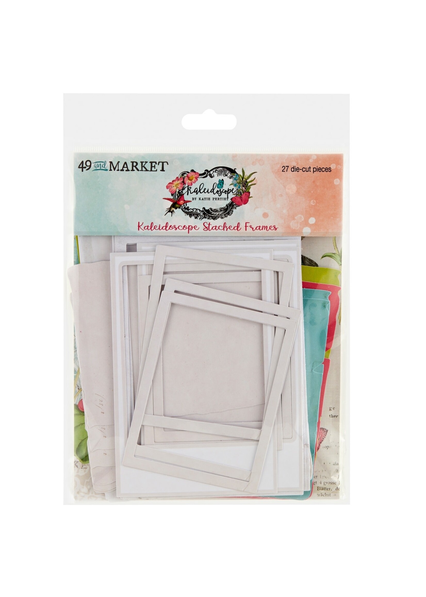 49 and Market 49 And Market Chipboard Set: Stacked Frames, Kaleidoscope