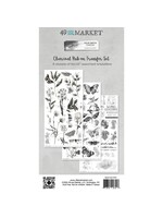 49 and Market Color Swatch: Charcoal Rub-On Transfer Set