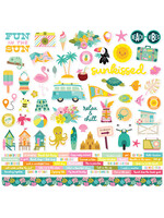 Simple Stories Just Beachy - Cardstock Stickers