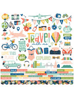 Simple Stories Pack Your Bags - Cardstock Stickers