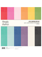 Simple Stories Simple Vintage Essentials Color Palette  - 12x12 Vintage Dots Kit
