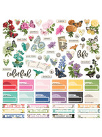 Simple Stories Simple Vintage Essentials Color Palette - Cardstock Stickers