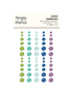 Simple Stories Simple Vintage Essentials Color Palette - Glossy Enamel Dots Cool
