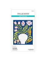 spellbinders Fresh Picked Vase Bouquet Etched Dies from the More Fresh Picked Collection