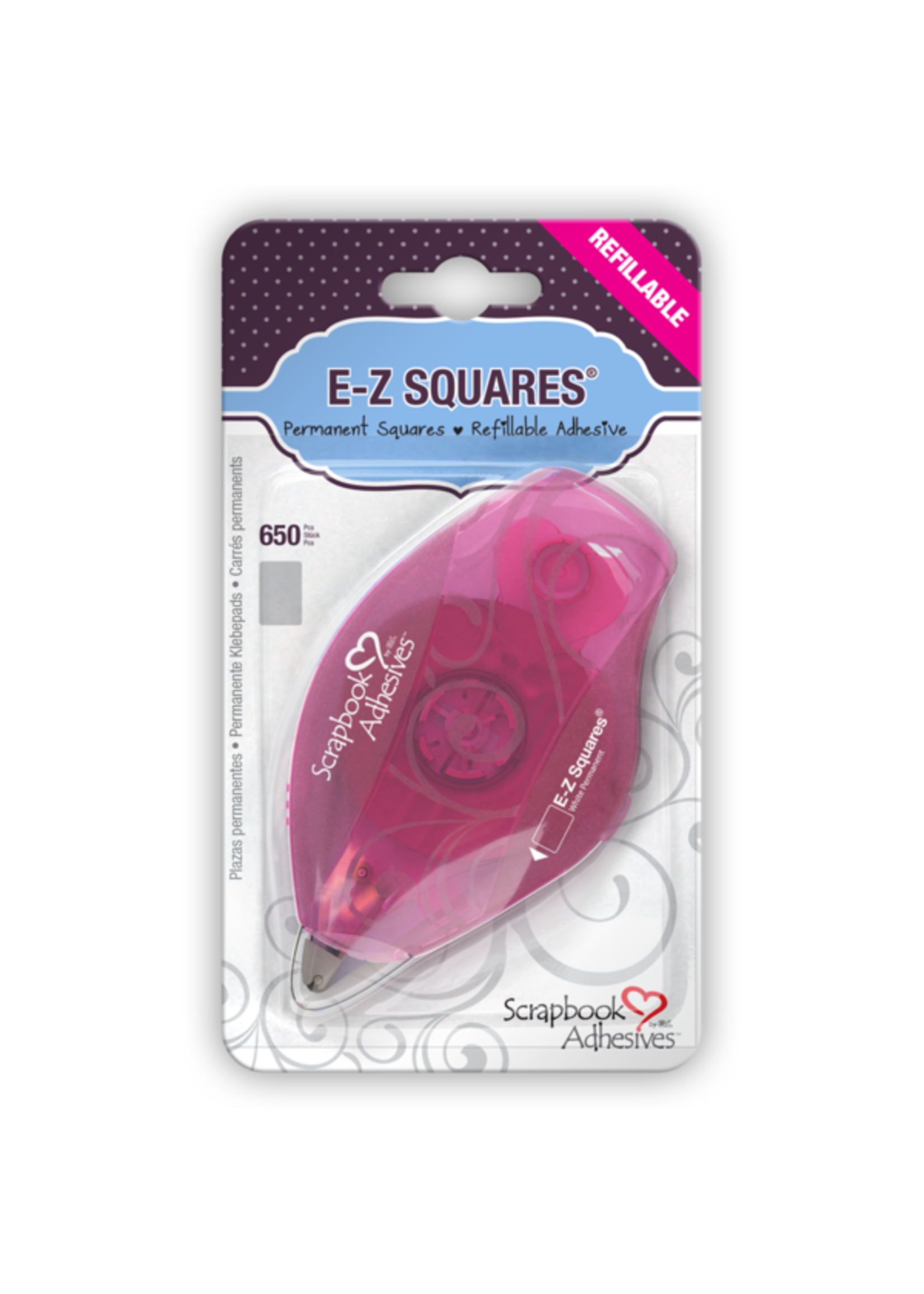 scrapbook adhesives 3L E-Z Squares Refillable Dispenser 650/Pkg Permanent