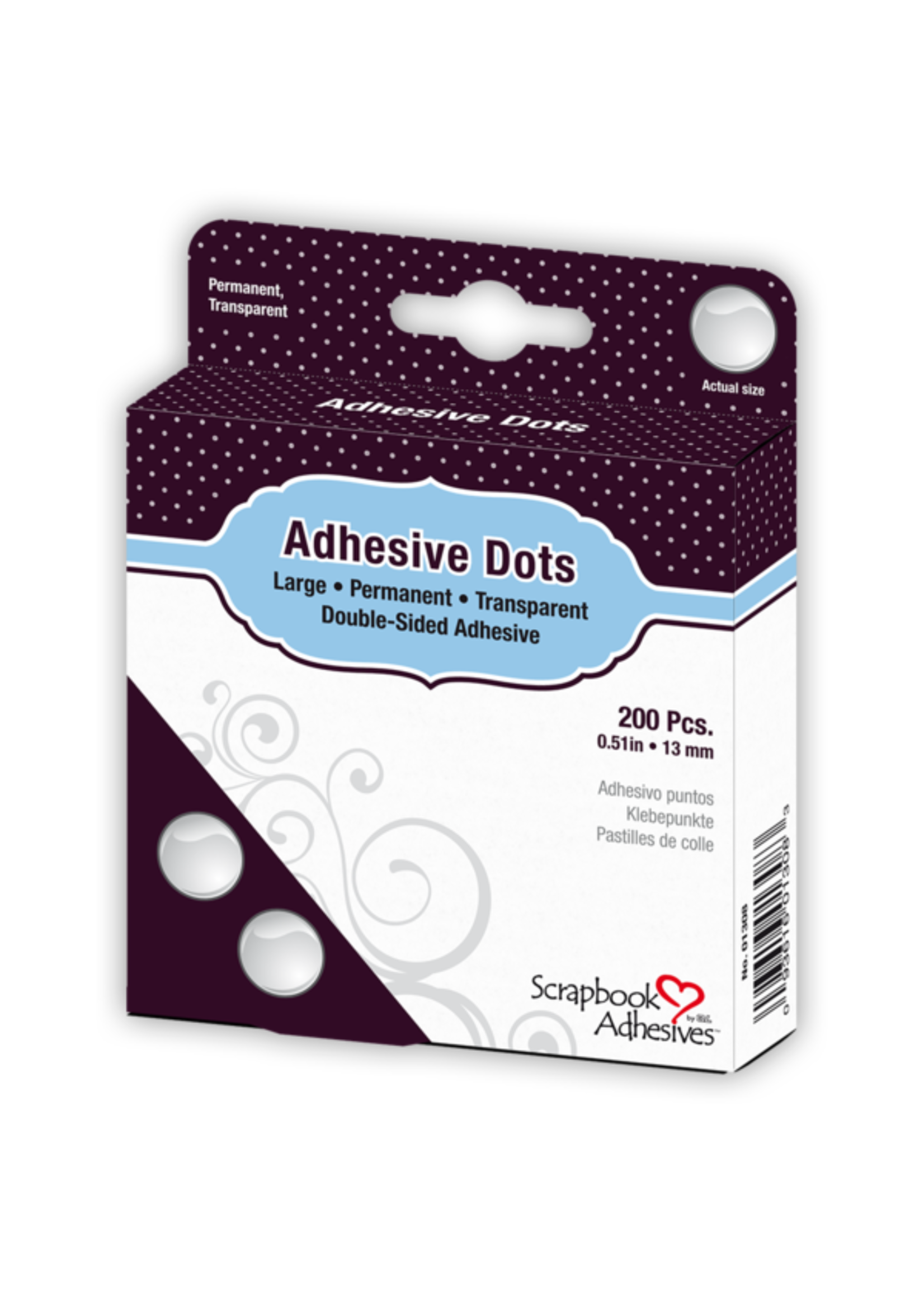 scrapbook adhesives Scrapbook Adhesives Large Dots 200/Pkg Permanent, .51"