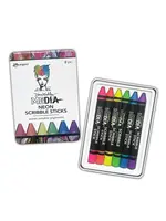 RANGER Dina Wakley Media Scribble Sticks Set 4: Neon