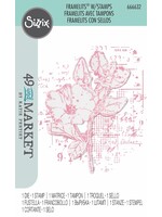 Sizzix 49 & Market Floral Mix Cluster Stamp/Die Set