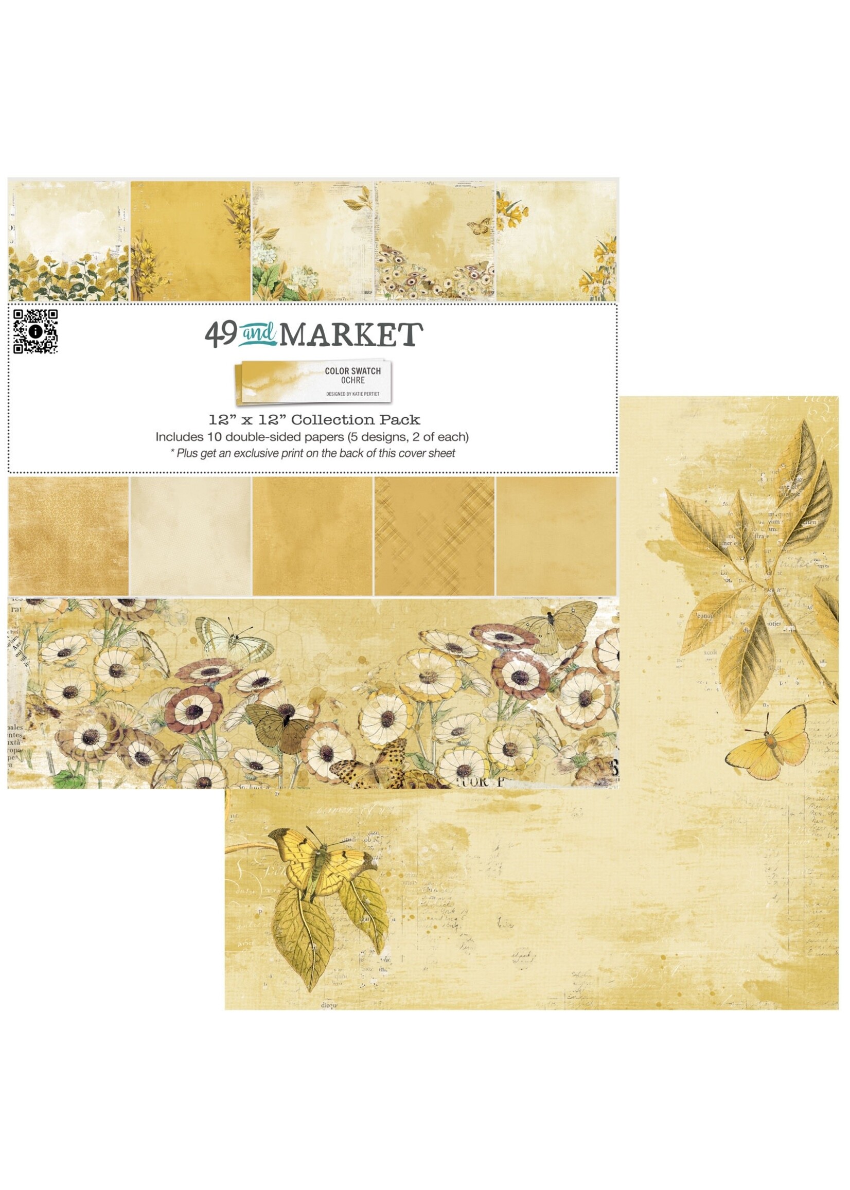 49 and Market 49 And Market Collection Pack 12"X12"-Color Swatch: Ochre