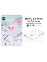 Sizzix Sizzix Stamp & Spin Tool Bundle (Stencil & Stamp tool included)