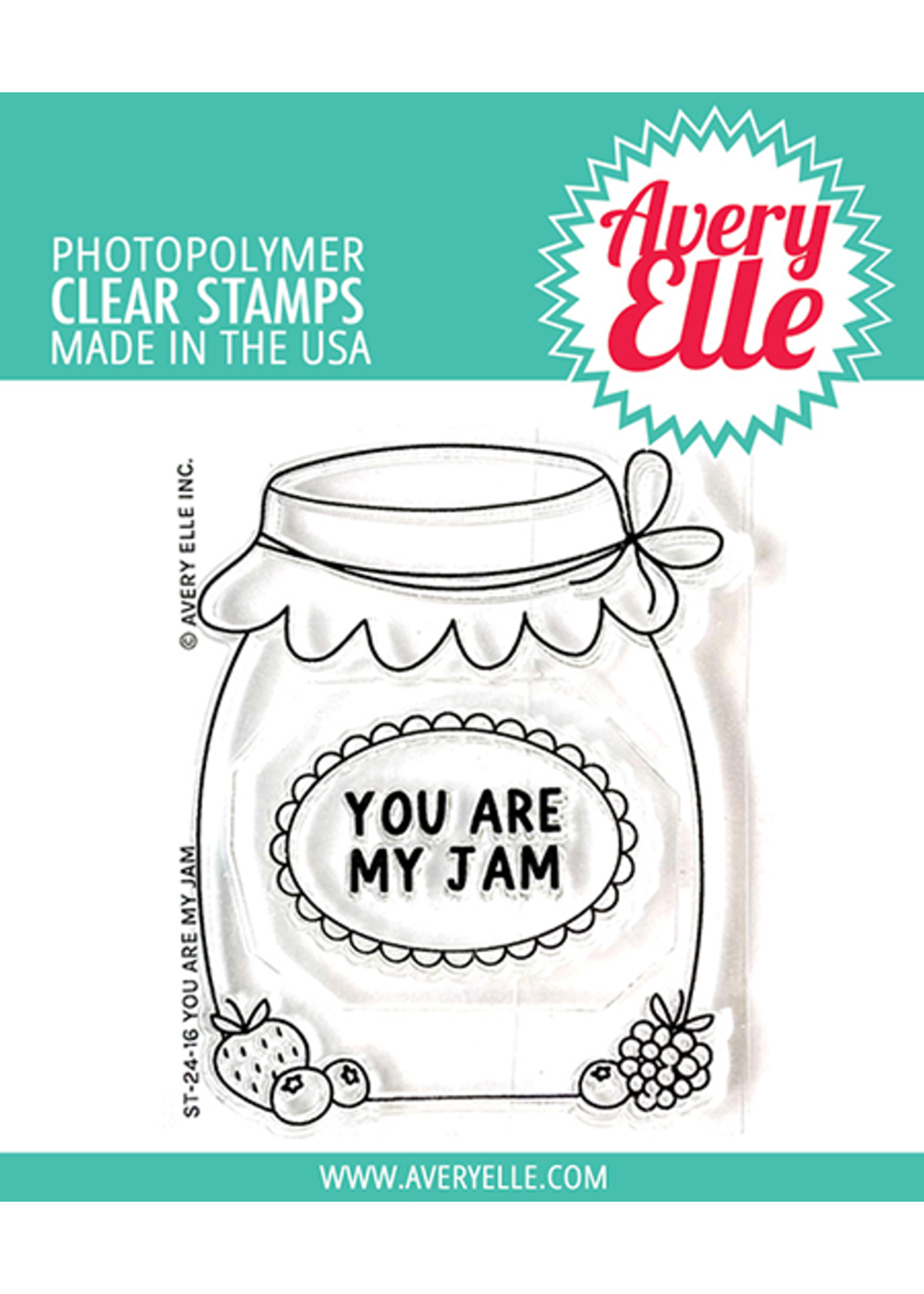 avery elle You Are My Jam Stamps