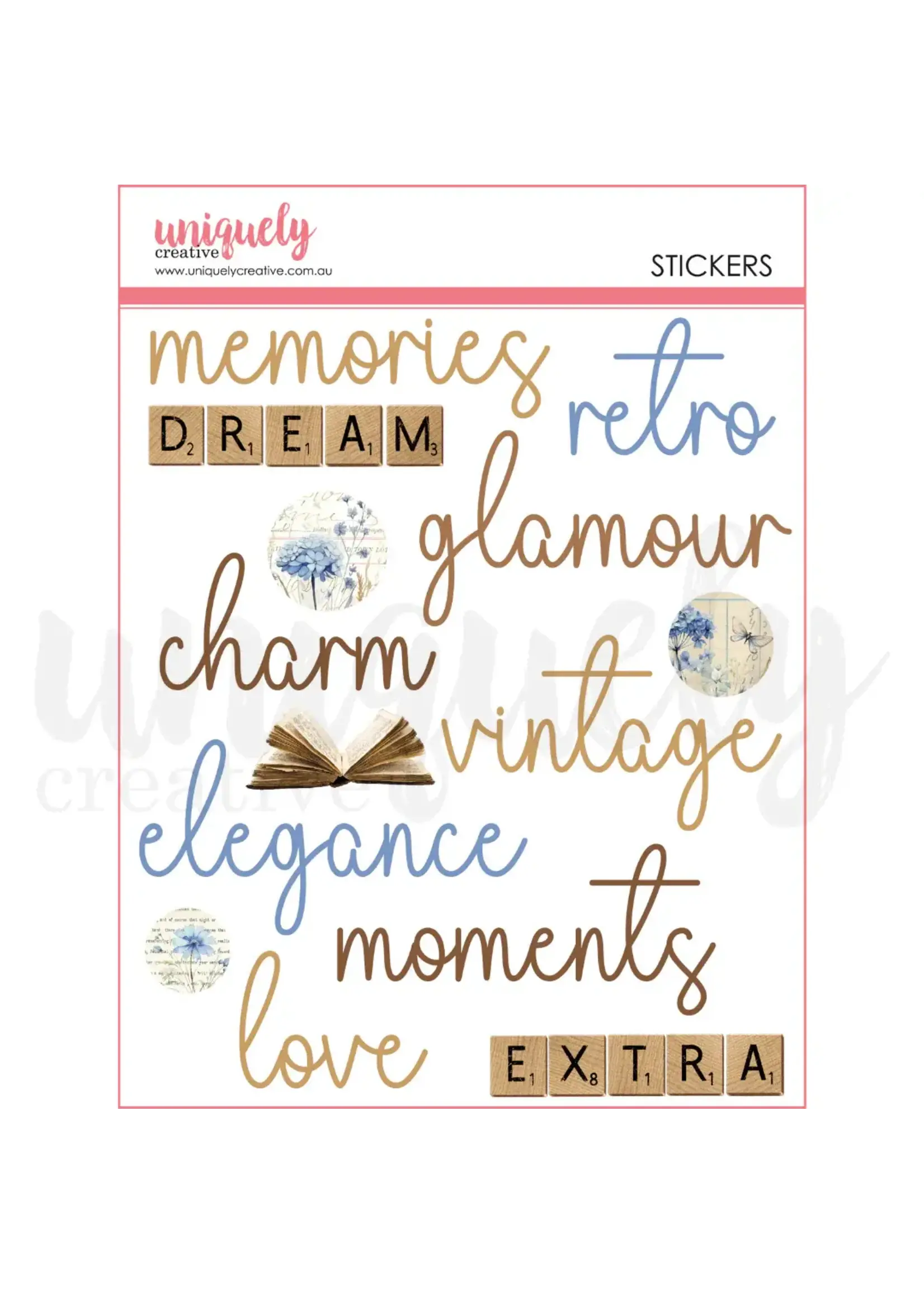Uniquely Creative Vintage Chronicles Puffy Stickers