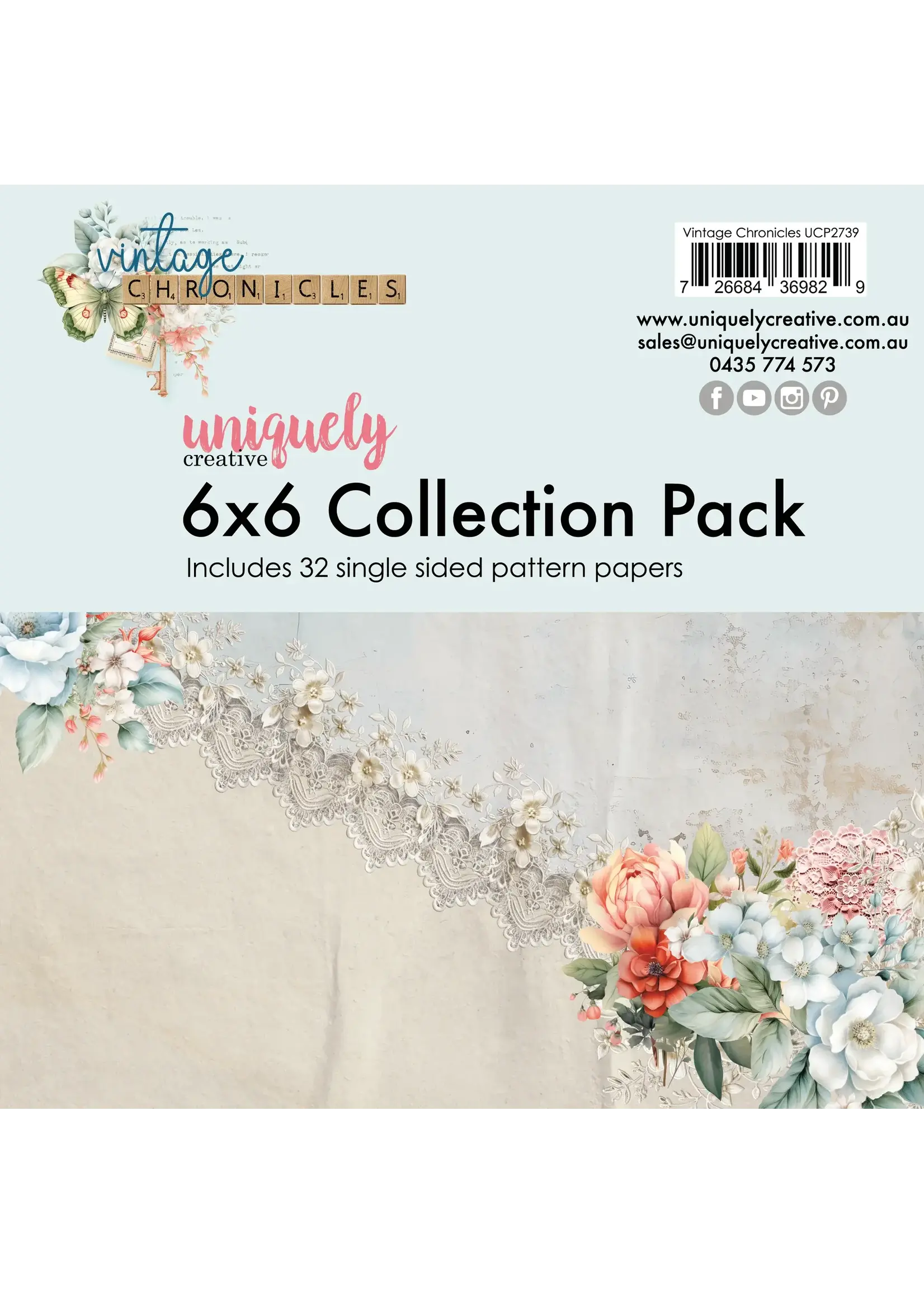 Uniquely Creative Vintage Chronicles 6x6 Collection Pack