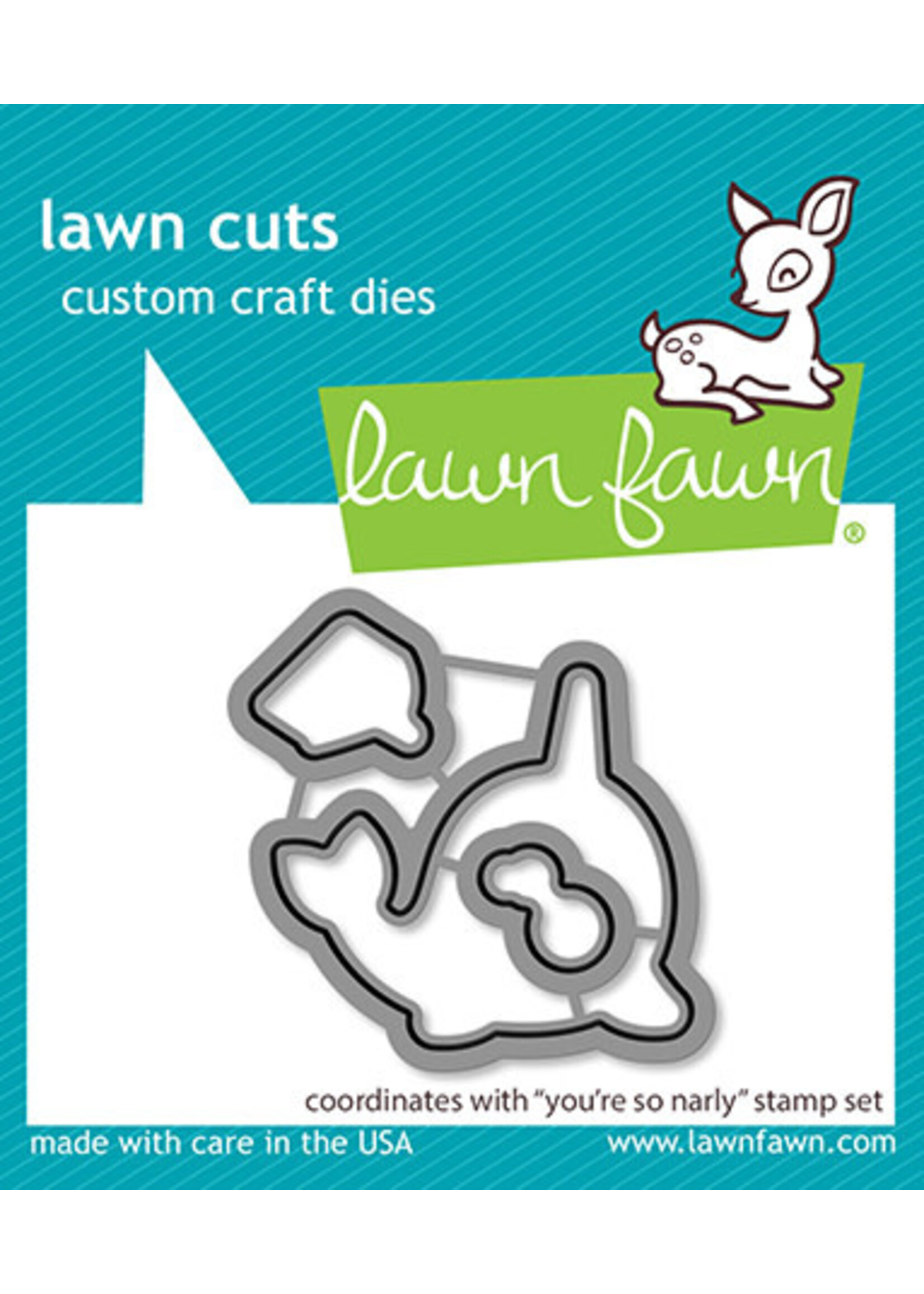 Lawn Fawn you're so narly stamp & die bundle