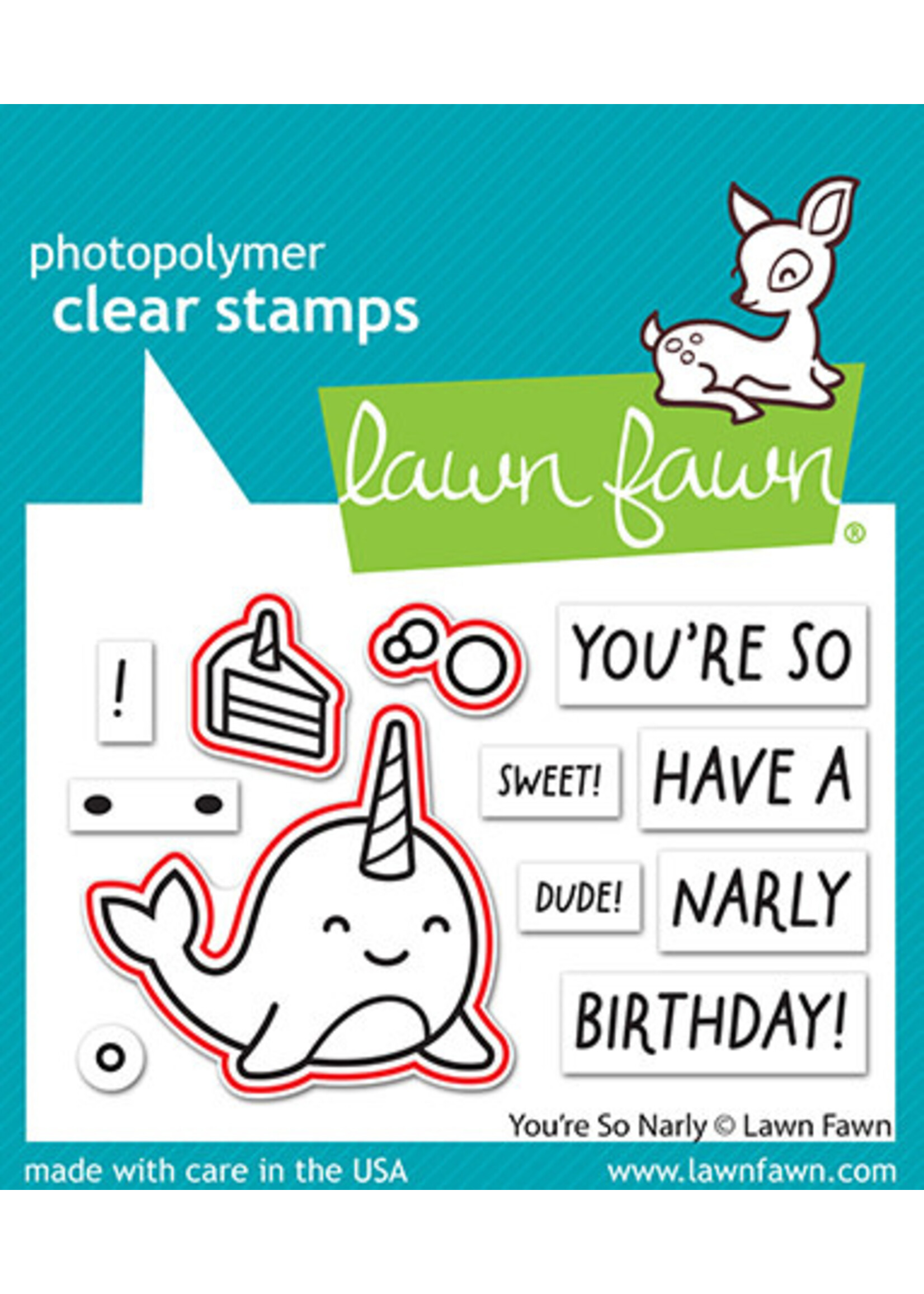 Lawn Fawn you're so narly stamp & die bundle