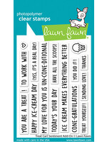 Lawn Fawn treat cart sentiment add-on stamp
