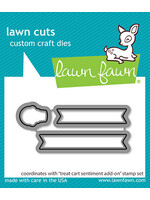 Lawn Fawn Treat cart sentiment stamp & die bundle
