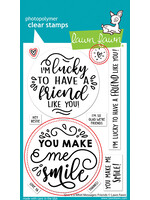 Lawn Fawn Give it a whirl messages stamp & die bundle
