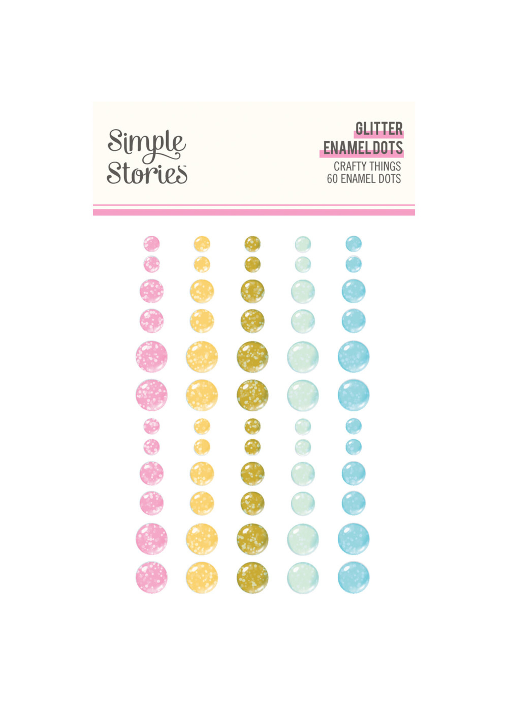 Simple Stories Crafty Things  - Glitter Enamel Dots