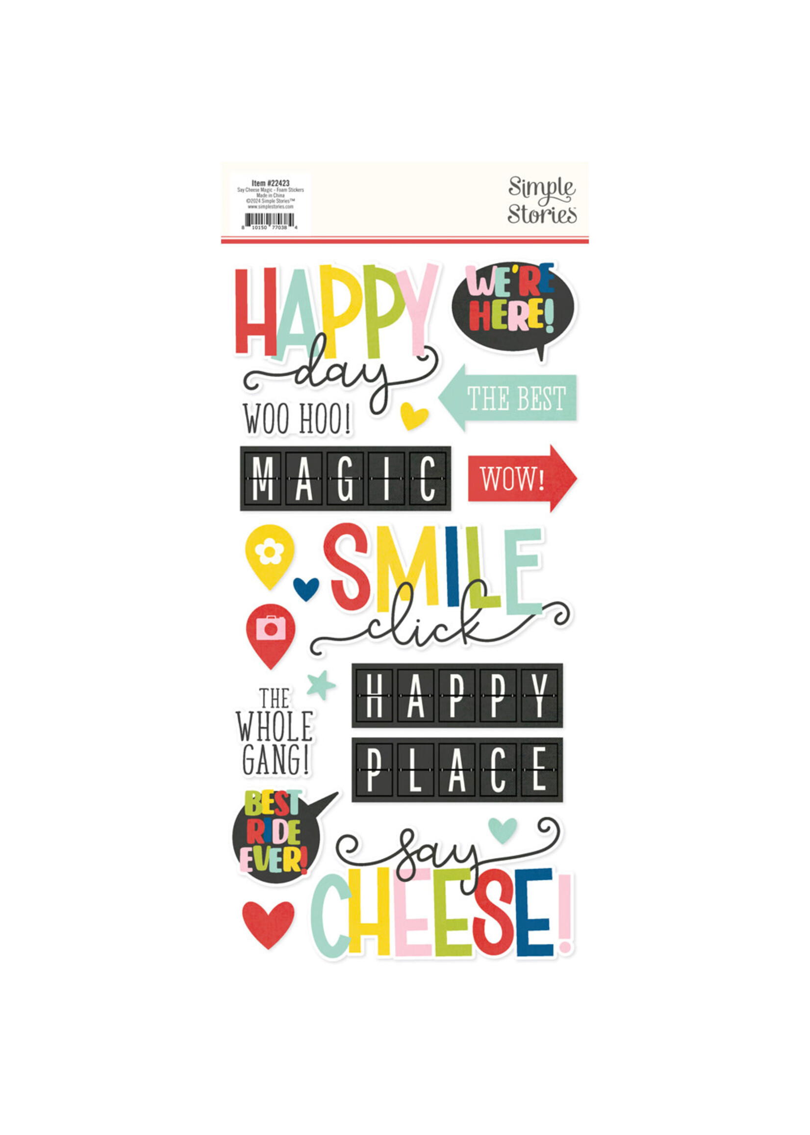 Simple Stories Say Cheese Magic - Foam Stickers