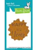 Lawn Fawn Foiled Sentiments: Happy New Year