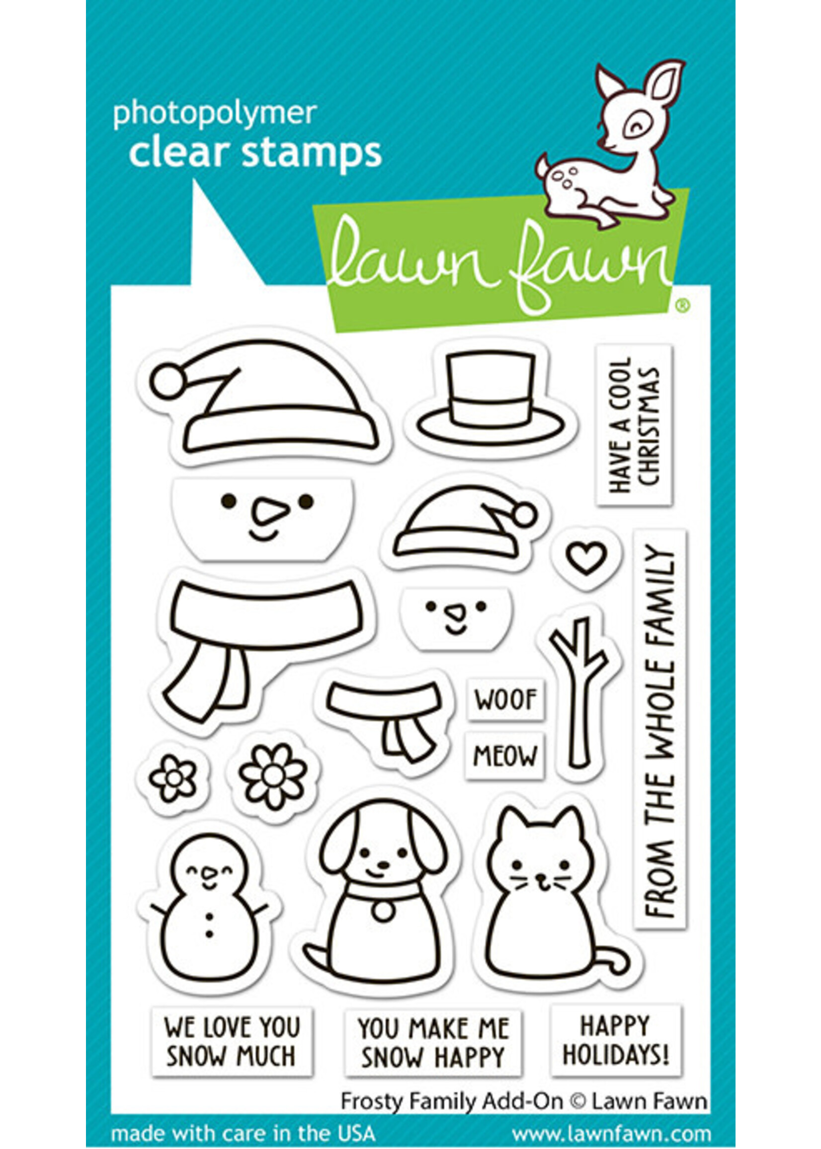 Lawn Fawn Frosty Family Add-on Stamp