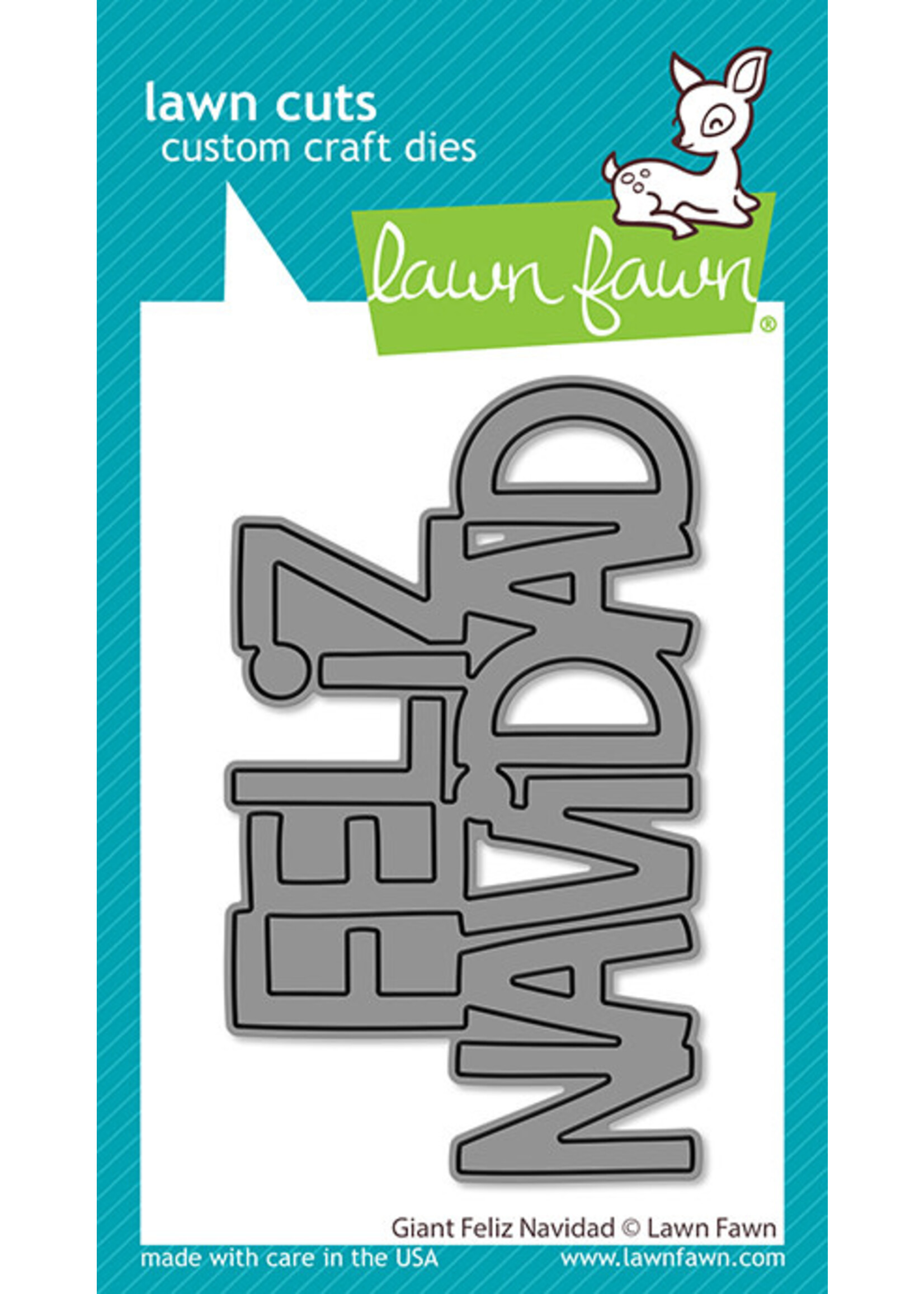 Lawn Fawn Giant Feliz Navidad Die