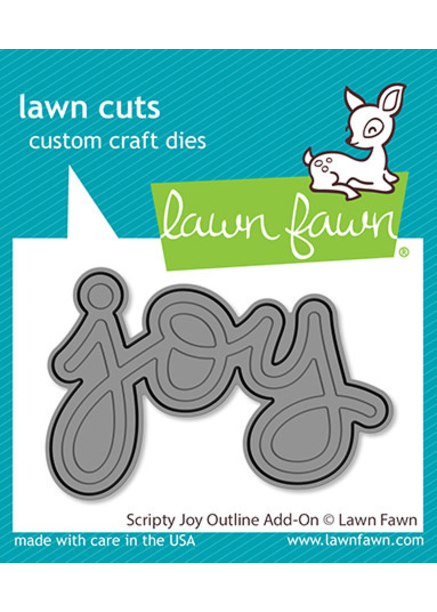 Lawn Fawn Scripty Joy Outline Add-on Die