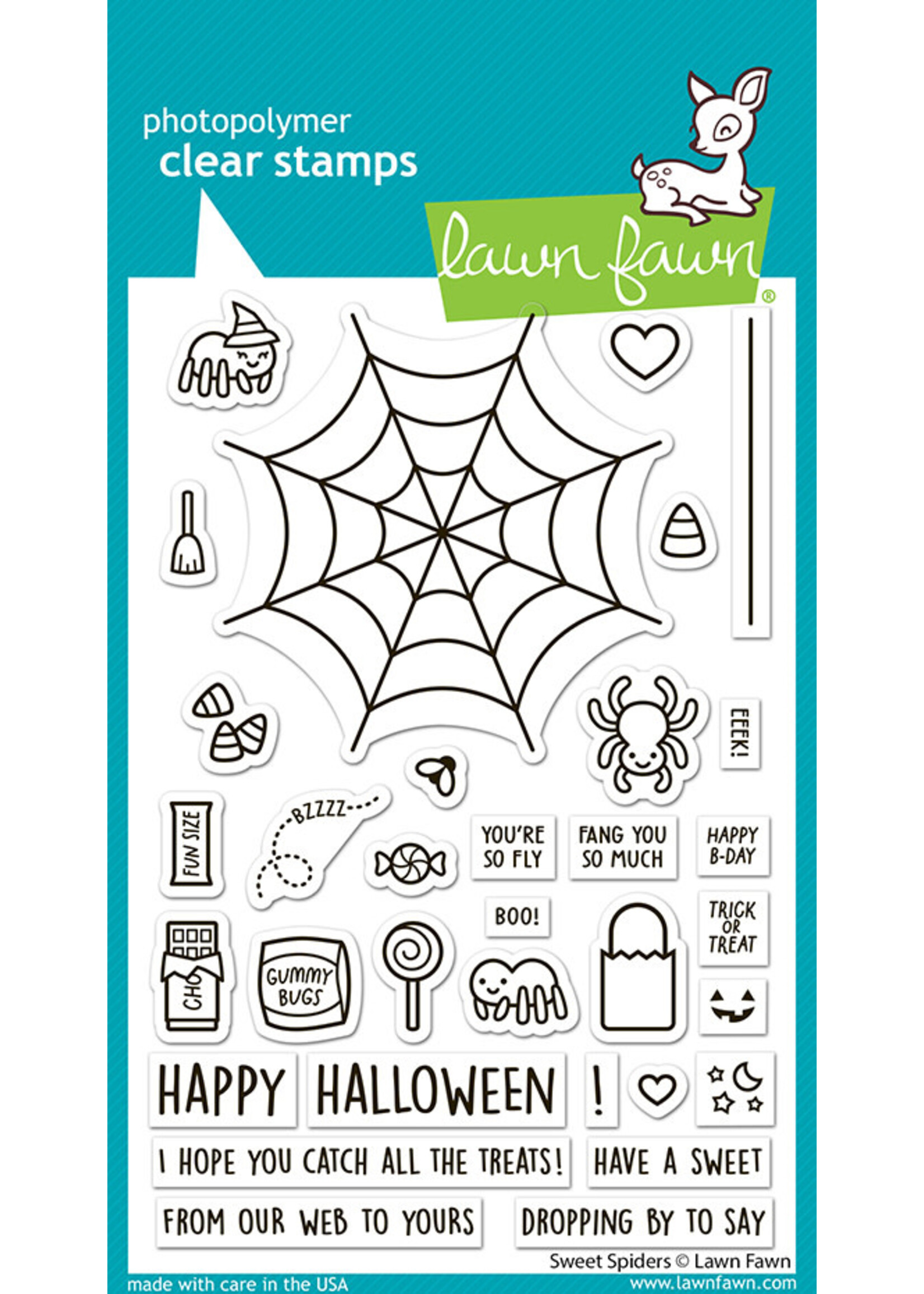 Lawn Fawn Sweet Spiders Stamp