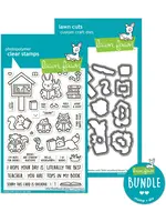 Lawn Fawn Little Woodland Library Stamp/Die/Stencil Bundle