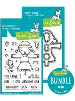 Lawn Fawn You Crow Girl Stamp/Die/Stencil Bundle