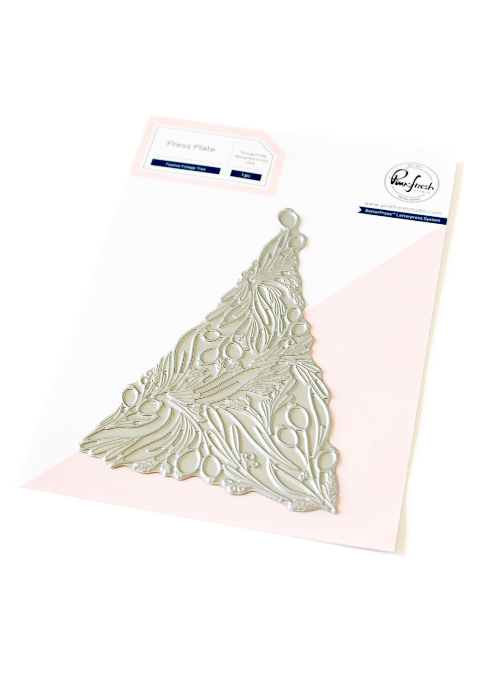 PinkFresh Studios Festive Foliage Tree Pressplate