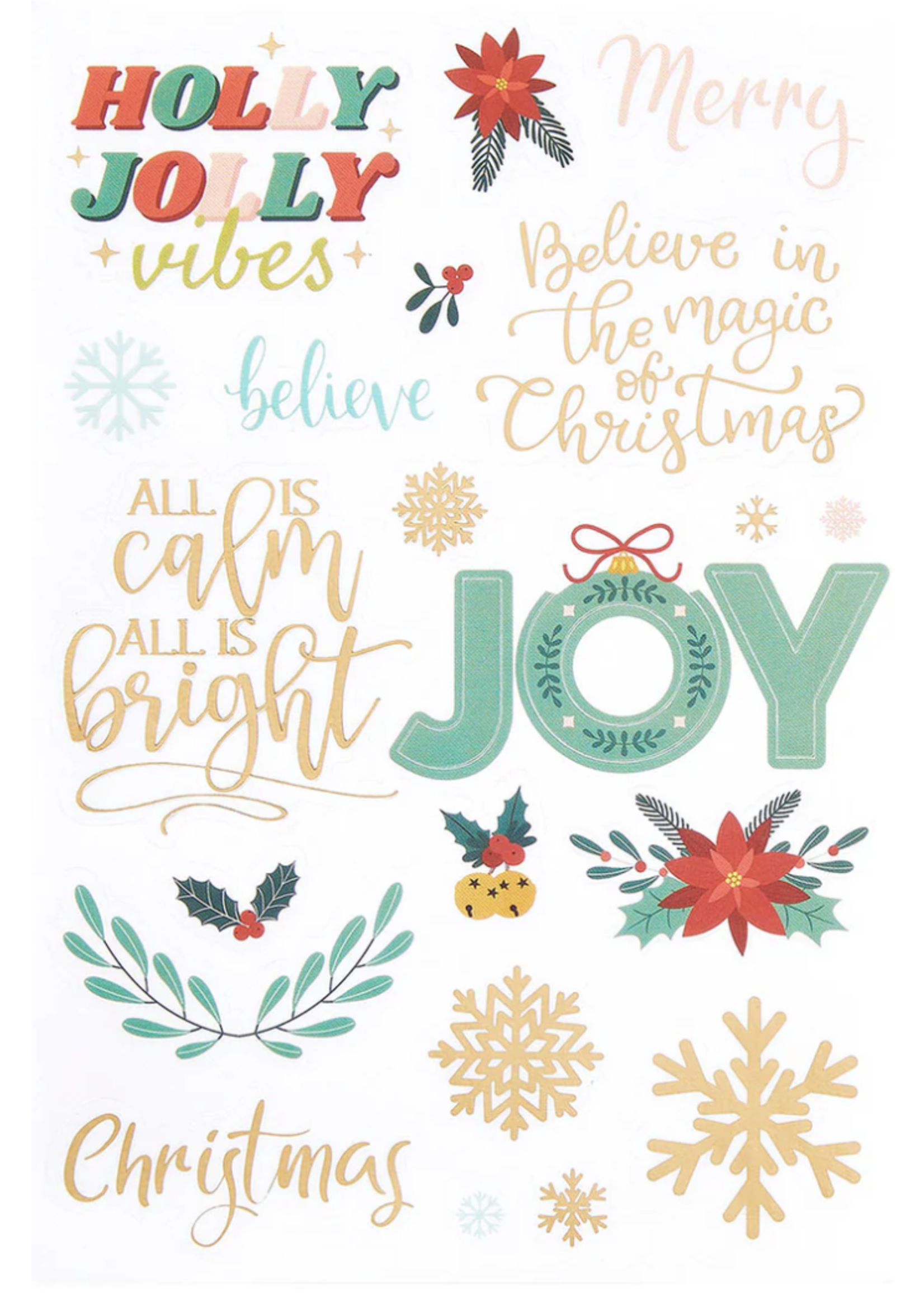 spellbinders Oh Joyful Day Clear Sticker Pack from Rosie's Studio