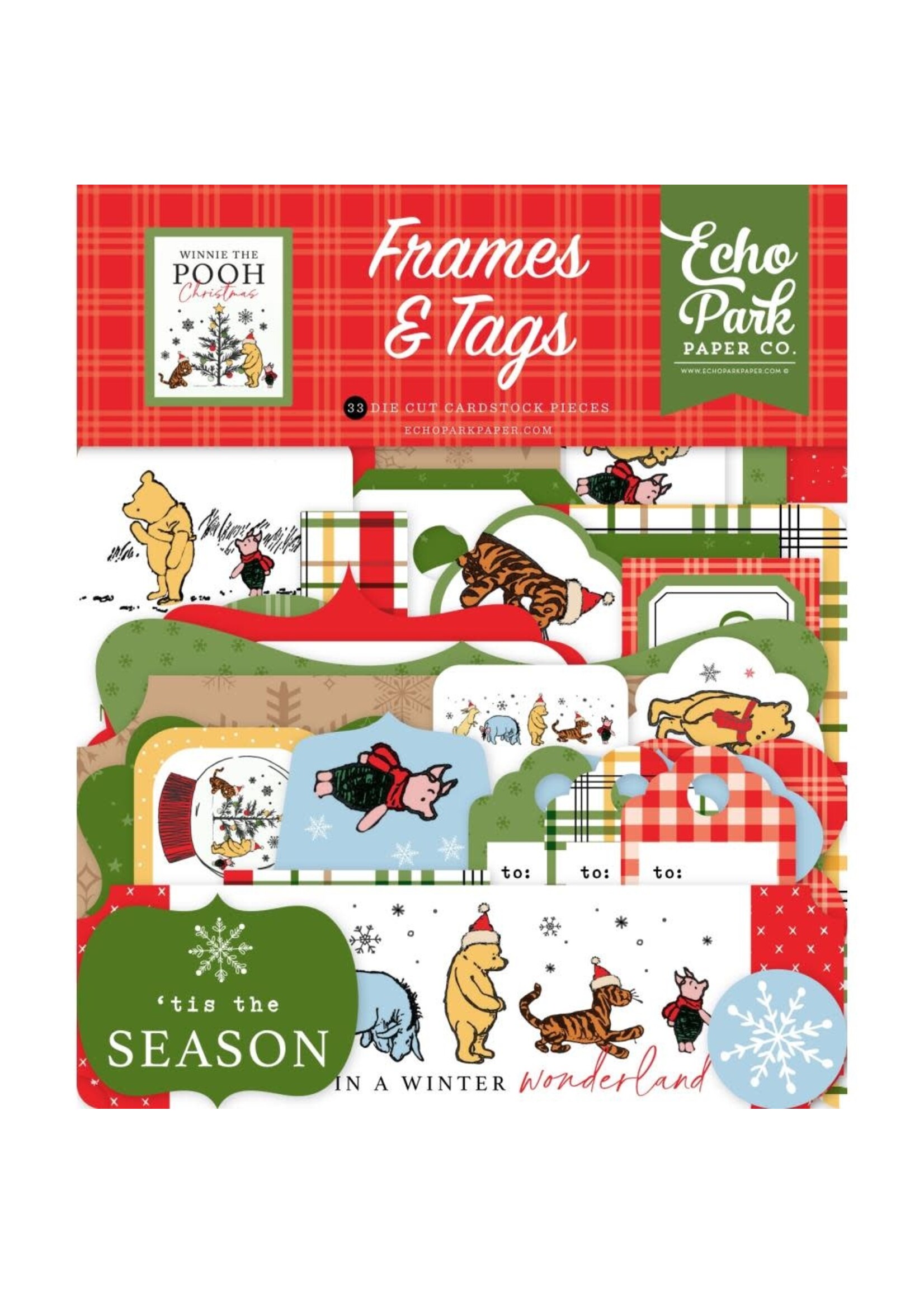 Echo Park Winnie the Pooh Christmas: Frames & Tags