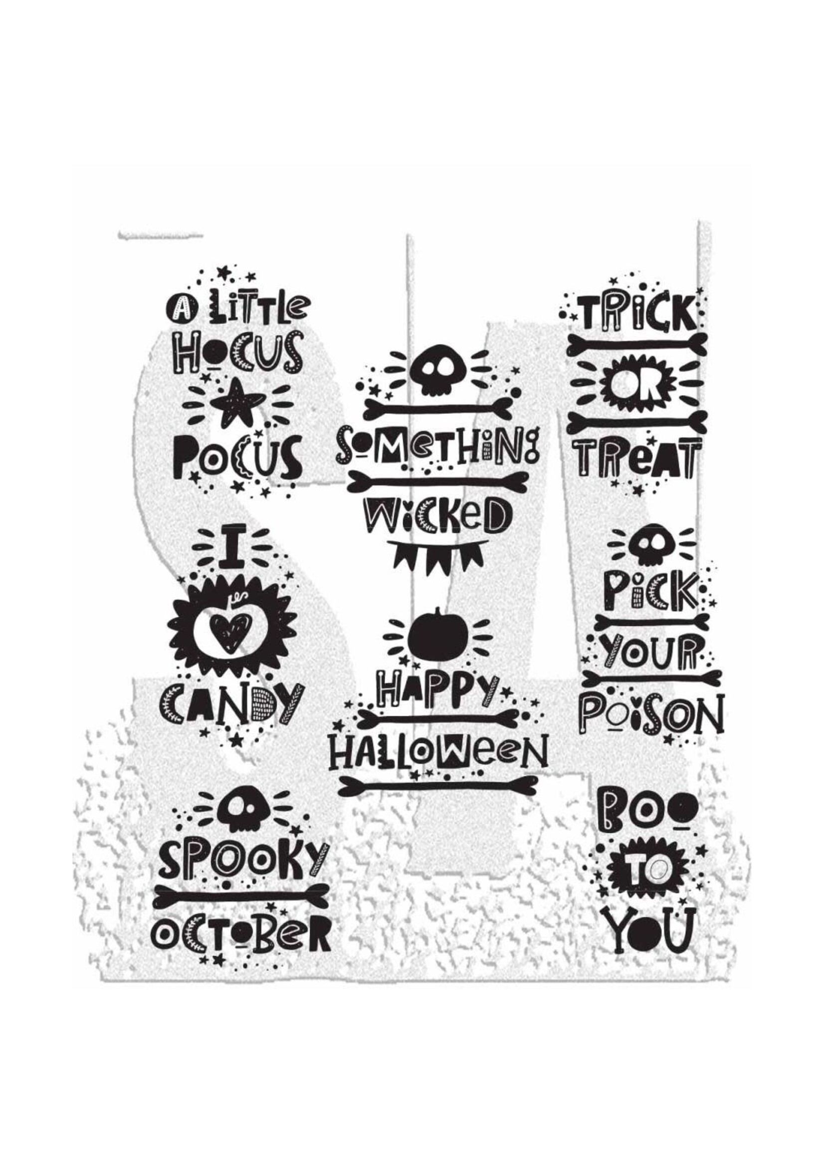 Tim Holtz Tim Holtz Halloween Whatnots Stamp
