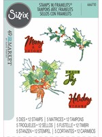 49 and Market 49 And Market Pencil Line Holly Stamp & Die Set