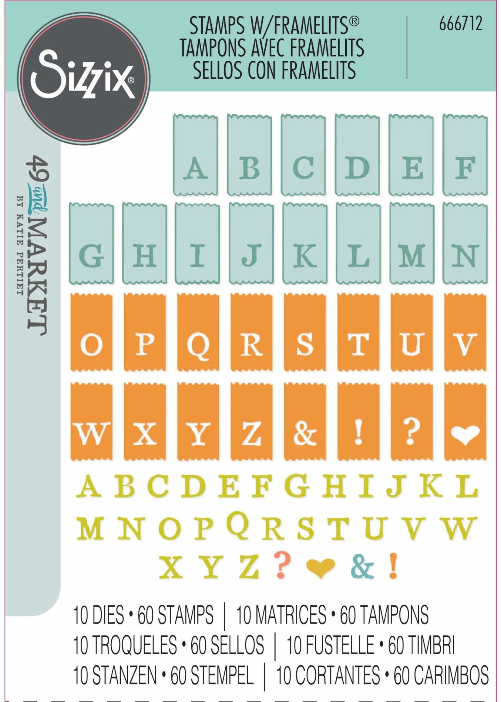49 and Market 49 And Market Tab Stamp Alpha Stamp & die set