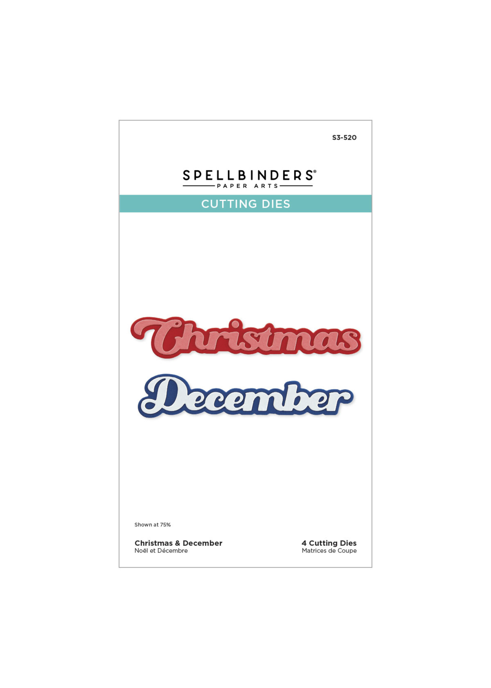 spellbinders Christmas & December Etched Dies from Storytelling Collection