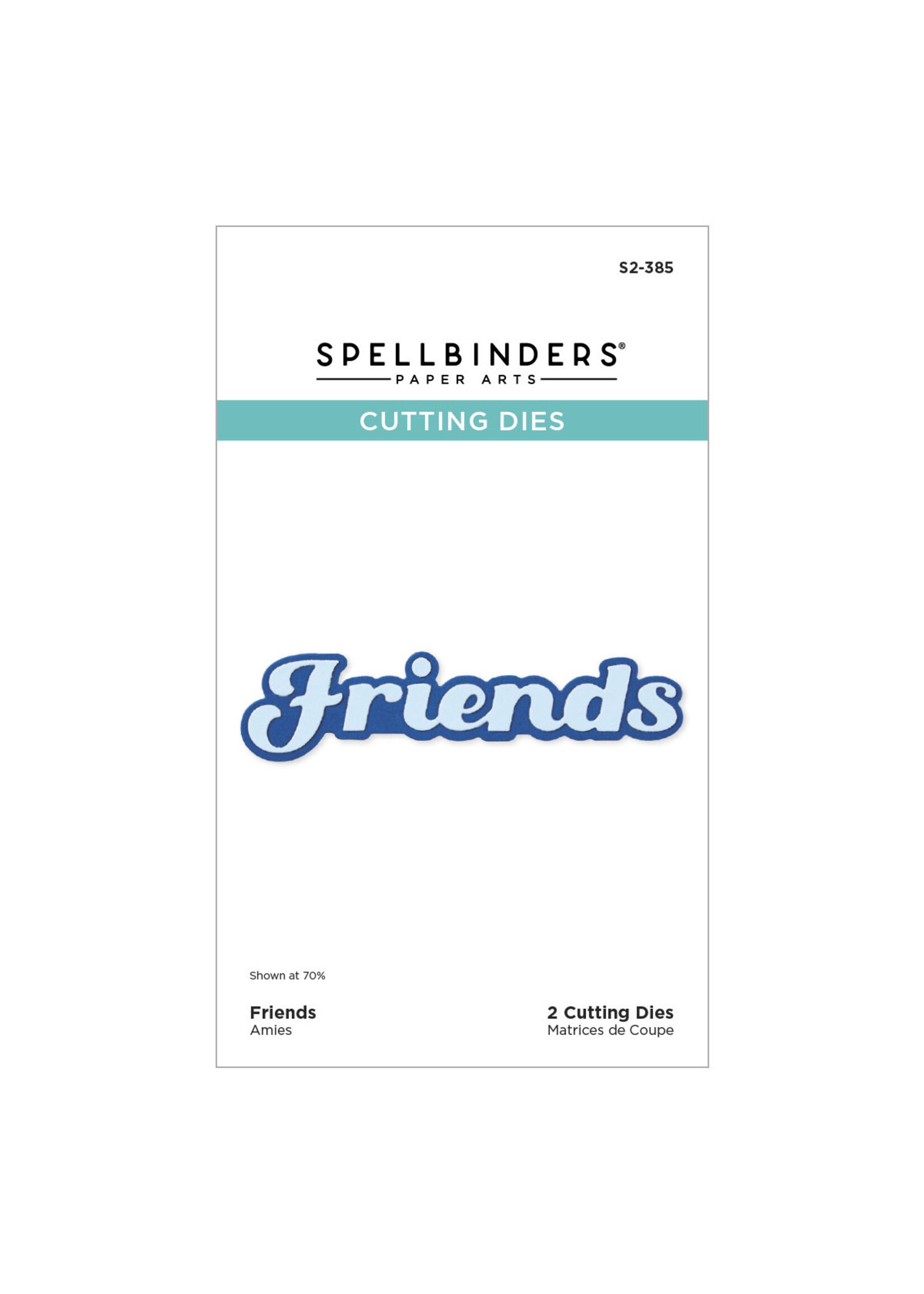 spellbinders Friends Etched Dies from Storytelling Collection